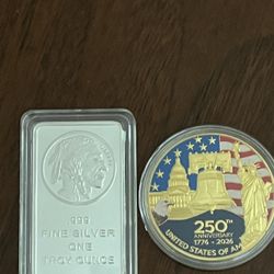 Happy Birthday America + 1 Oz Pure Silver 