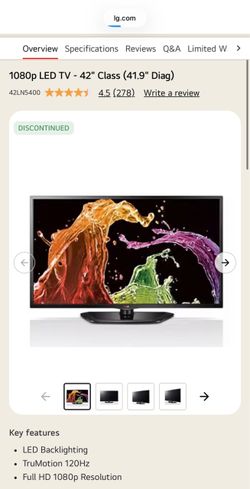 42 inch LG TV