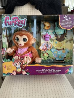 Brand New Fur Real Monkey With Accessories 