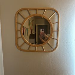 Wood Mirror & Shelves 