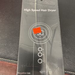 Professional Hair Dryer Blow Dryer, 1600W Ionic Hair Dryer with LED Display&Magnetic Nozzle, Portable Hair Dryer with 4 Temps 3 Air-speeds, Low Noise 