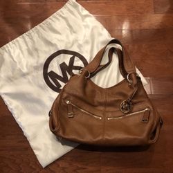 Michael Kors Cognac/Camel Colored Leather Bag/Purse