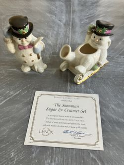 Lenox “Snowman Sugar & Creamer Set”