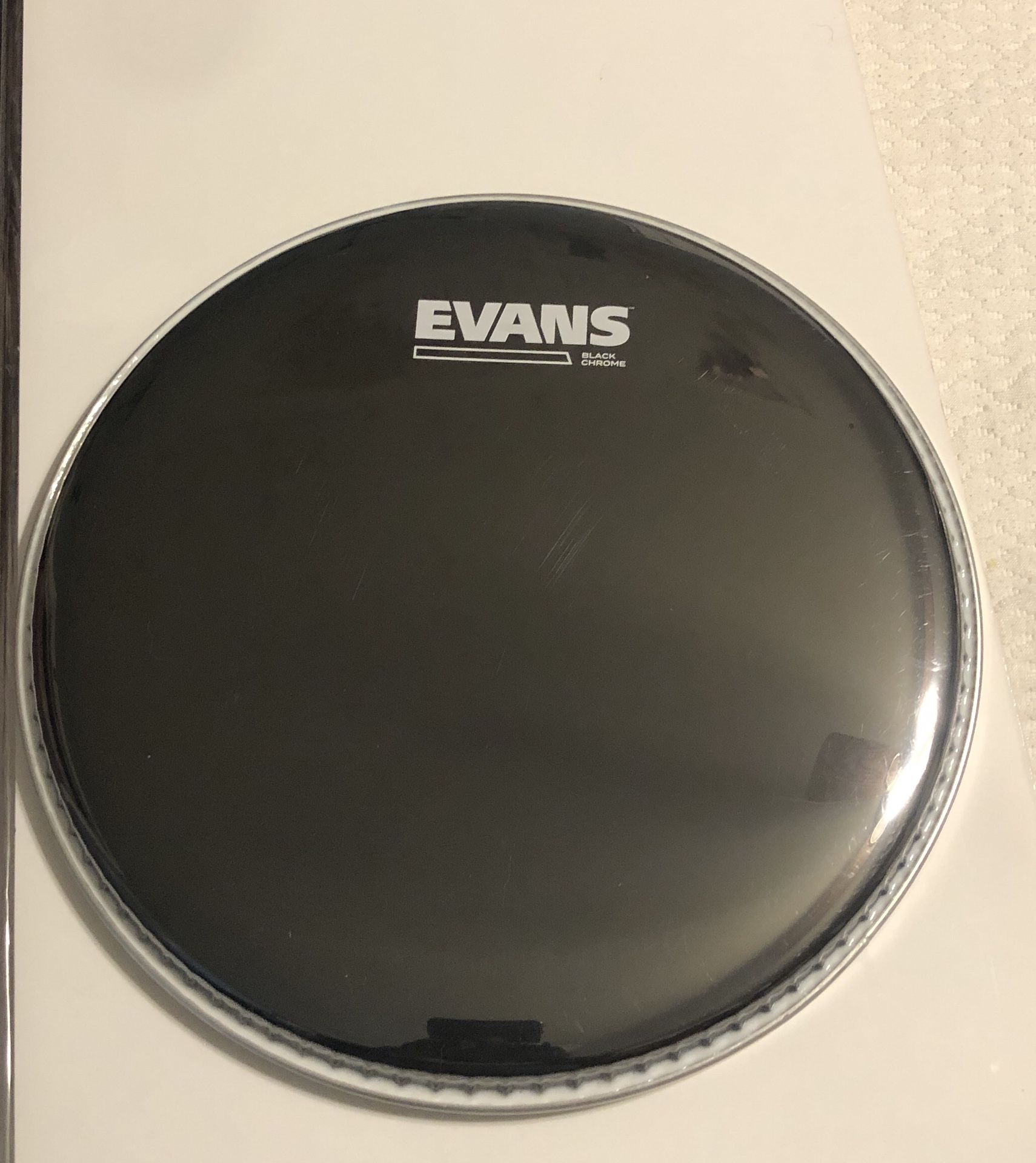 Evans Black Chrome Drum Head - 12” - New
