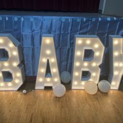 Wood Marque Letter