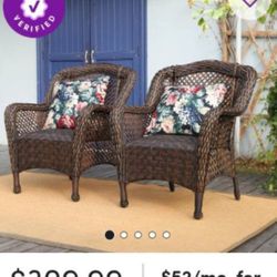 Patio Chairs With Built-in Cushion High Quality Patio Outdoor Furniture Brand New Patio Chair Set 🆕🚎🚛🆕