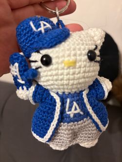 Hello Kitty Crochet keychain