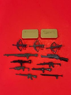 Vintage 1982-83 G.I Joe ARAH Weapons Accessories Lot- 13 pc Rock N Roll Flash