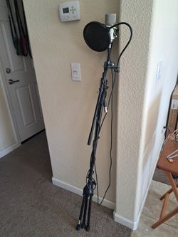 Recording Microphone, Pop Filter, And Stand