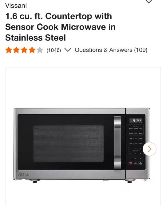 Vissani 1.6cu Ft. Microwave 