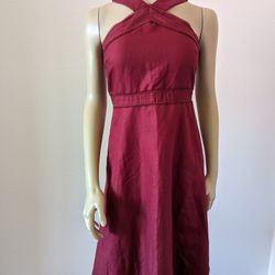Anne Taylor Sleeveless Burgundy Red Dress NWOT