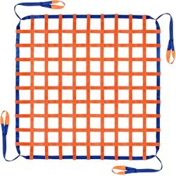 6.56' x 6.56' Cargo Lifting Nets -Lifting Straps for Hoist - Flat Polyester Sling Hoisting Net - Lifting Net Straps - Cargo Hanging Net