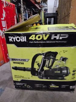 RYOBI 40V CORDLES BRUHLESS BACK PACK BLOWER TOOL ONLY NEW