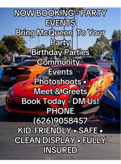 Lightning McQueen for events