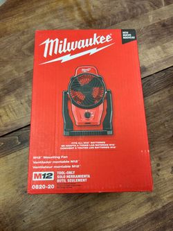 Milwaukee M12 Mounting Fan 0820-20