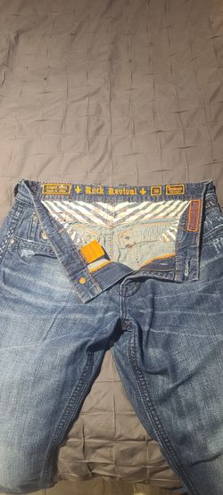 Rock Revival Straight  Men's Jeans. Size 36 X 30 Exelente Condition $70.00 OBO 