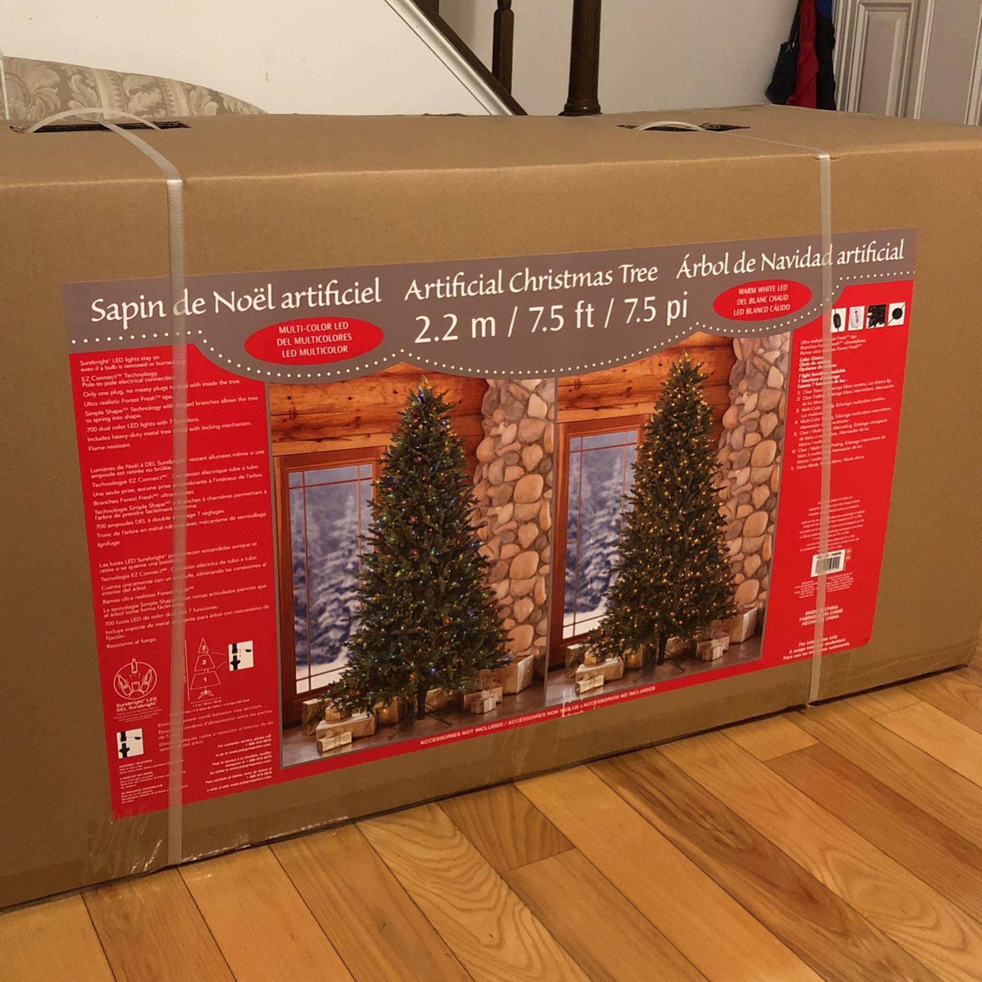 New In Box 7.5ft Tree From Costco