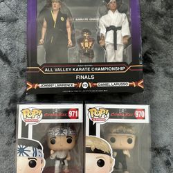 KARATE KID / COBRA KAI FUNKO POP & ACTION FIGURE LOT