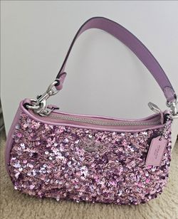 Sequin Coach purse