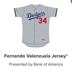 XL Fernando Valenzuela Jersey
