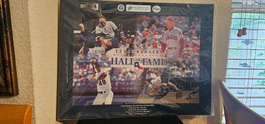 Texas Rangers Baseball Hall Of Fame 2003 Framed Collectible Poster