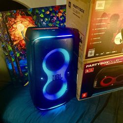 JBL Partybox Club Live 120 Portable Bluetooth Speaker ~ Wireless Mic, LED Lights & Long Battery Life