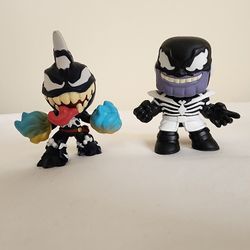 Funko Marvel VENOMIZED THANOS AND SPIDER MAN MYSTERY MINI Figurine 2.5 inches tall