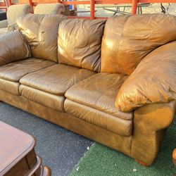 United leather sofa