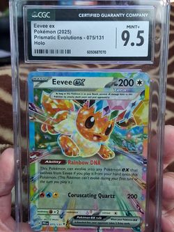 CGC mint + 9.5 Eevee ex Holo Prismatic Evolutions 075/131