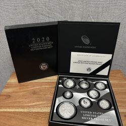 2020 U.S Mint Limited Edition Silver Proof Set OGP COA Complete