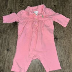 Ralph Lauren Pink One Piece Outfit Size Newborn