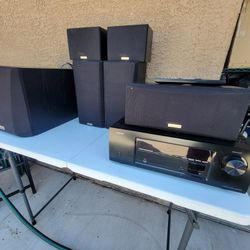 Denon 5.1 Channel Home Theater System With Kenwood KS -505 Speakers 