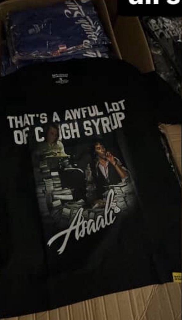 Assail x awful lotta cough syrup brand new 100% authentic Ships same day ! Very rare All Sizes