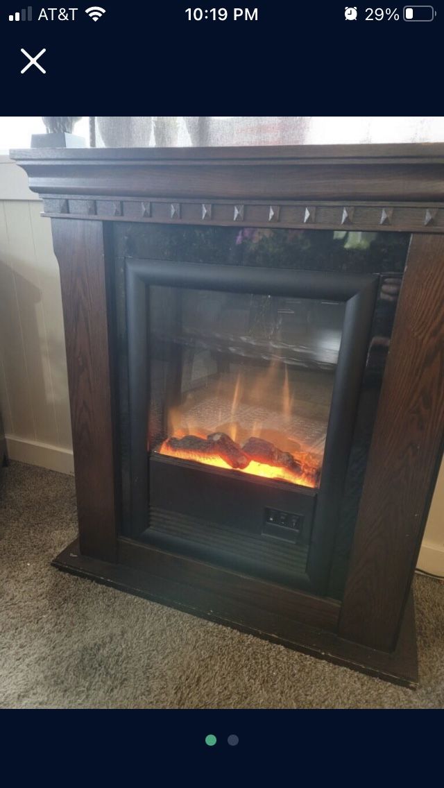 Barely used electralog Fireplace Heater