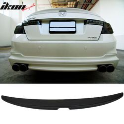 Fits 2008-2012 Honda Accord Sedan 4Dr OE Style Rear Trunk Spoiler Wing Unpainted ABS
