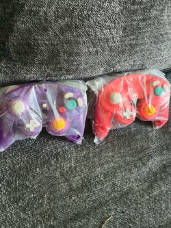 NGC Controller - clear Purple + Red - compatible with Nintendo GameCube Console controllers