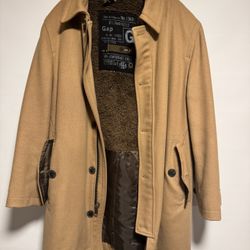 Gap Sherpa-lined Car Coat, Mens Medium