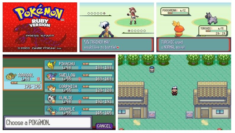 Pokemon Brutal Custom ROM GBA Gameboy Advance Cartidge Game