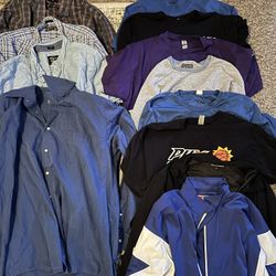 Men’s Clothing Tops Shirts Lot – 12 Pieces XL