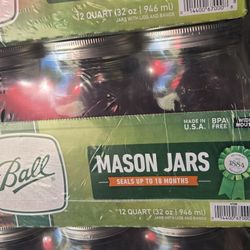 Ball Canning Jars/   Quart Size/ New