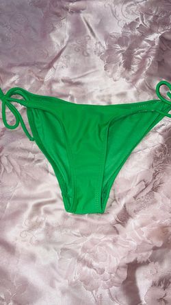 Green String Tie Bikini Bottom