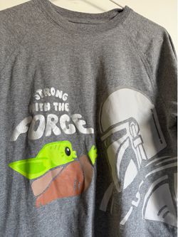 DISNEY Star Wars Mandalorian Grogu Baby Yoda Only Top Adult Pajamas