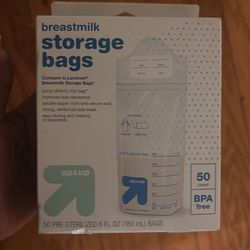 Breastmilk storage bags