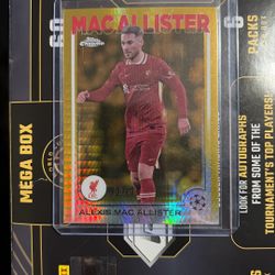 Alexis Mac Allister 2024-25 Topps Chrome Gold Mojo 23/50 Japanese #182