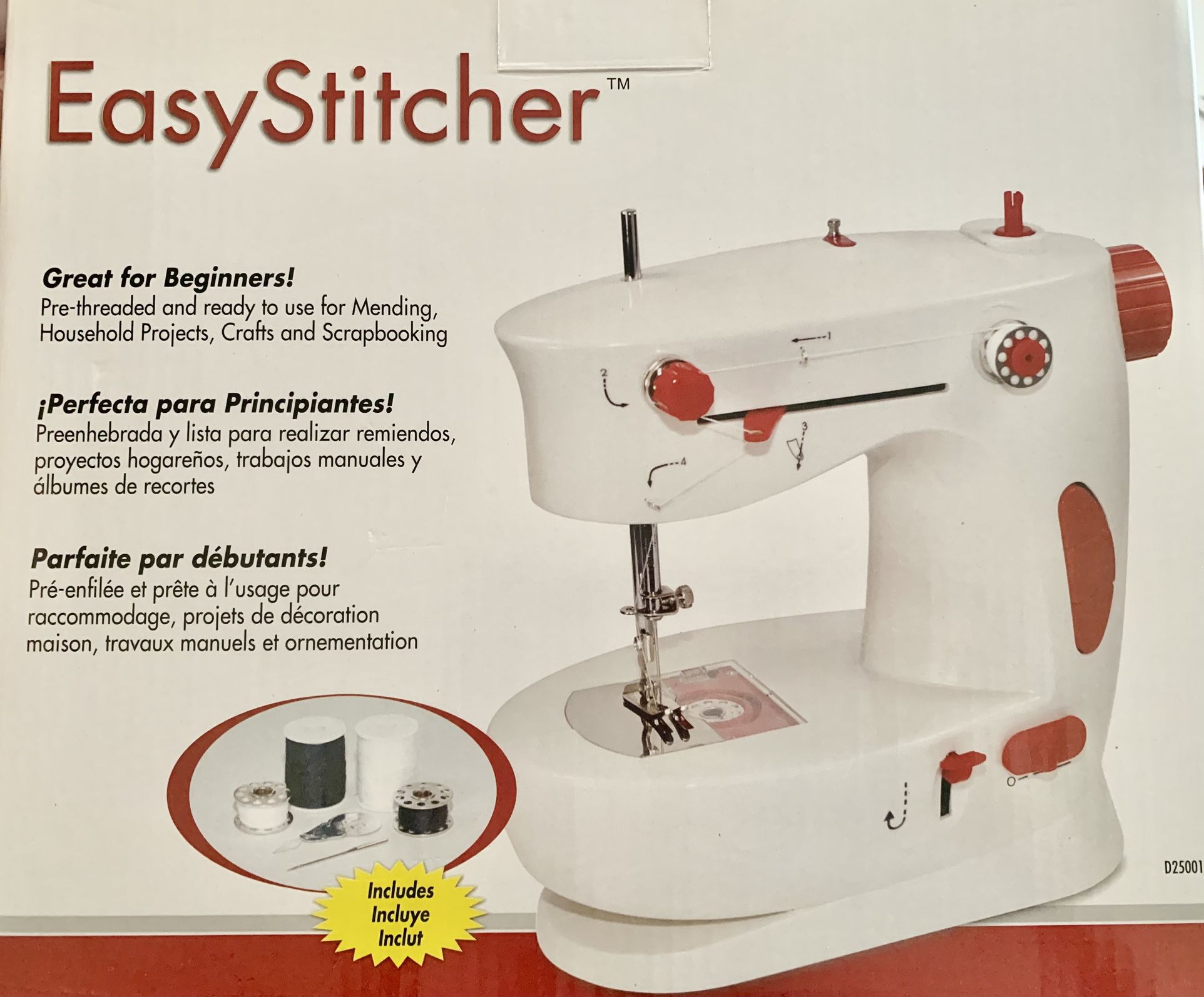 Easy Stitcher Table Top Sewing Machine. Electric or batteries.