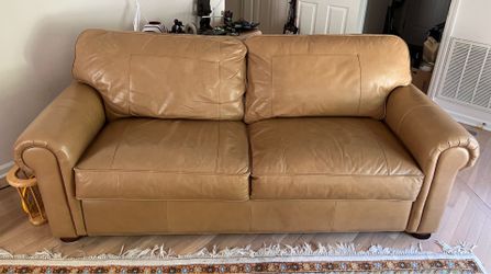 Thomasville Leather Sofa