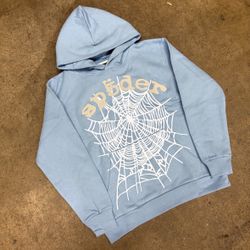 Spider hoodie “baby blue”