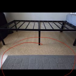 Foldable Twin size bed frame solid iron 
