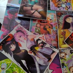 Mixed Anime Poster Pack 7 Pcs