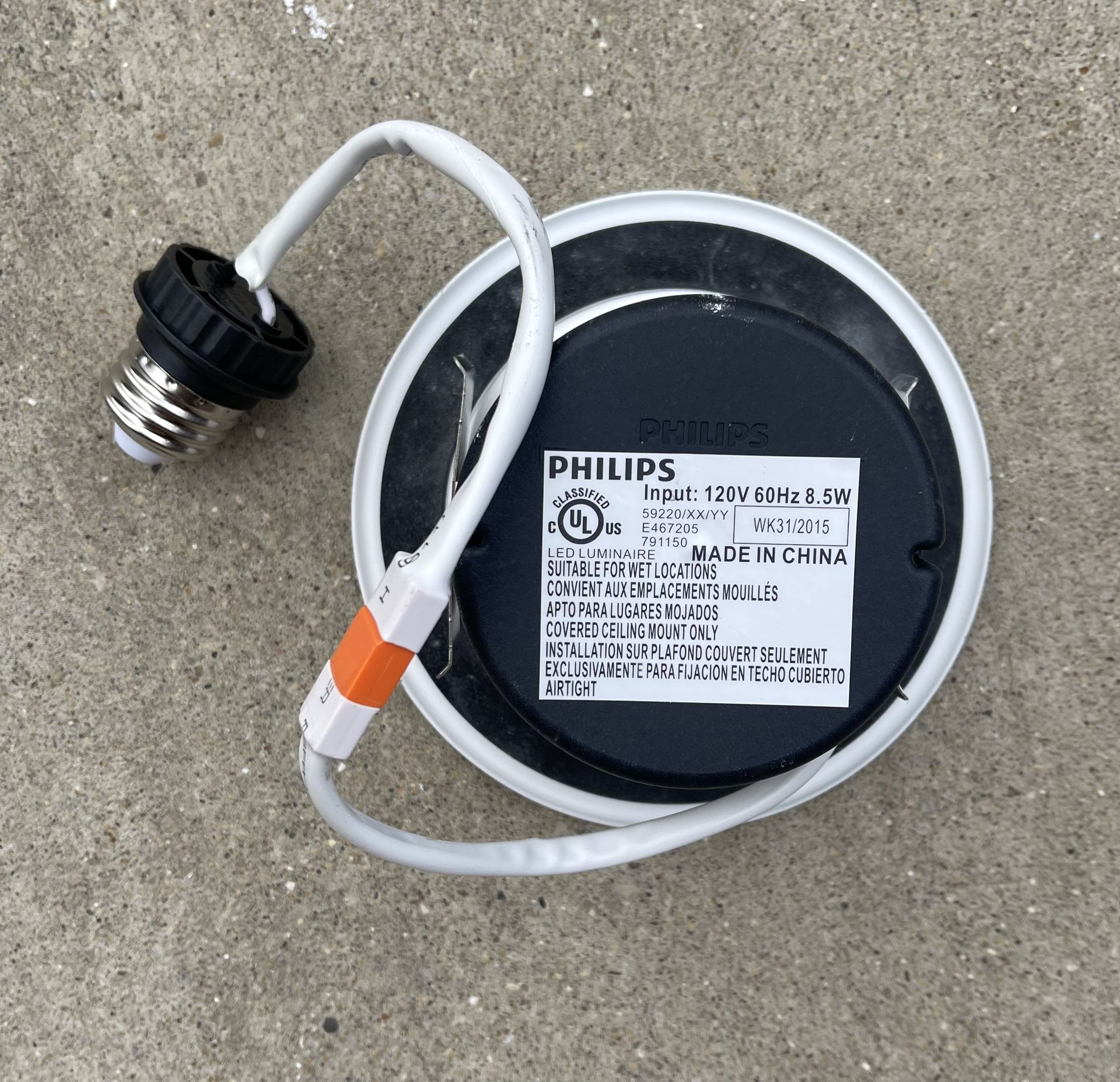 Philips LED 65 Watt Equivalent 4 in. 5000K Dimmable Downlight, Daylight